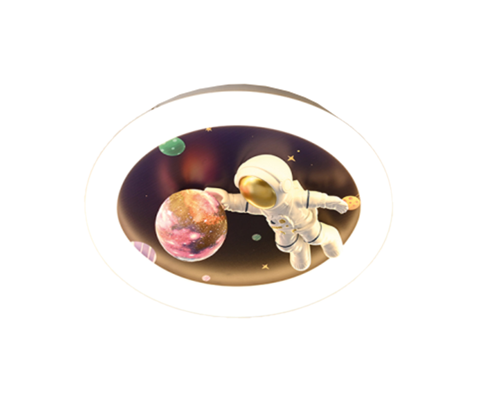Astronot Çocuk LED Plafonyer  Lacivert