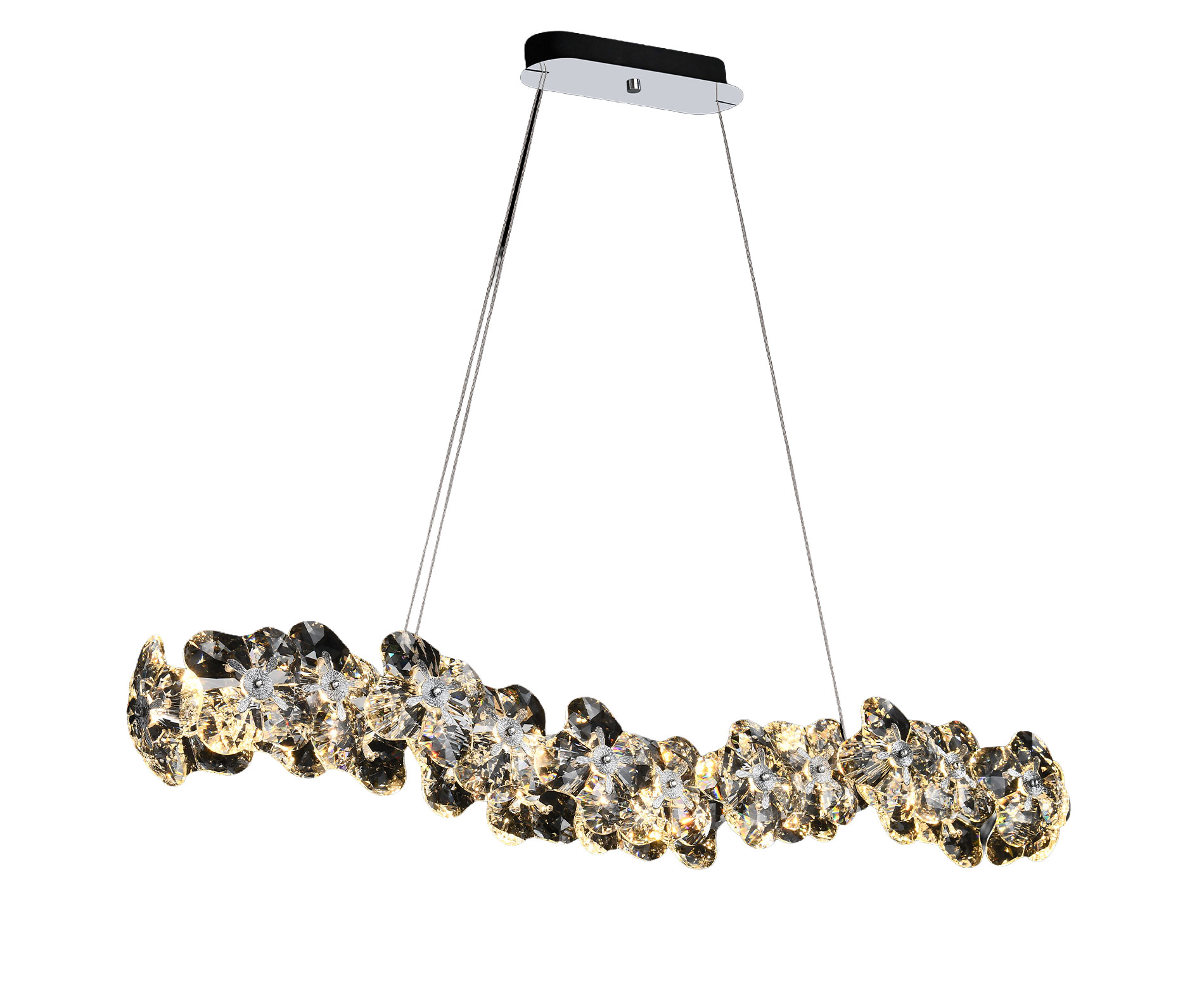 Parla Modern Kristal Yemek MasasıAvize 120 cm