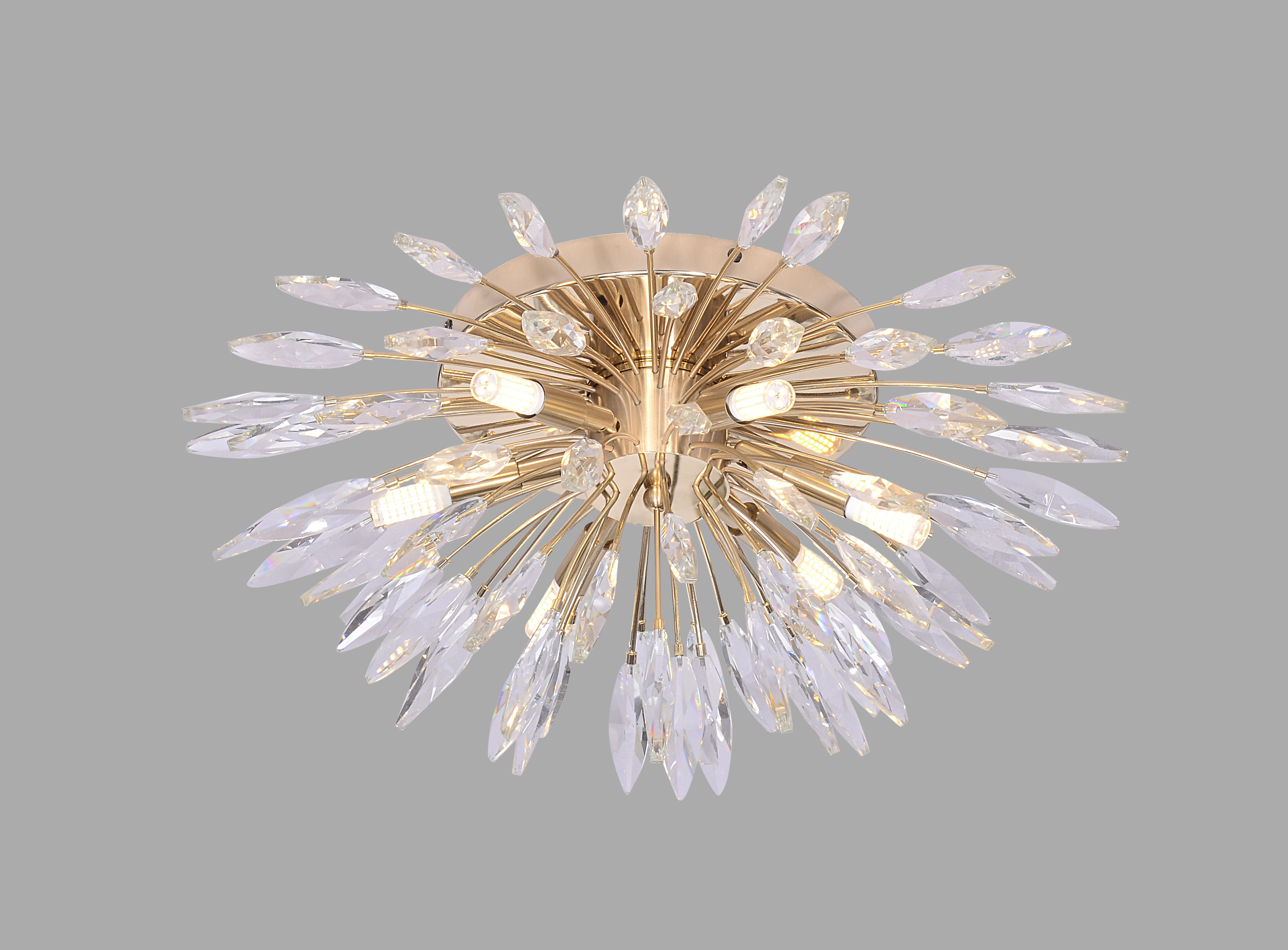 Helena Kristal Klasik Plafonyer 55 cm Gold